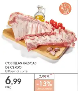 Supermercados Plaza Costillas frescas de cerdo oferta