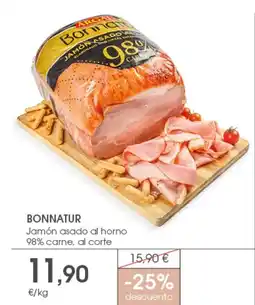 Supermercados Plaza BONNATUR Jamón asado al horno 98% carne oferta