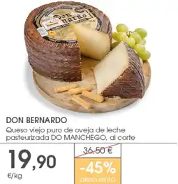 Supermercados Plaza DON BERNARDO Queso viejo puro de oveja de leche pasteurizada do manchego oferta