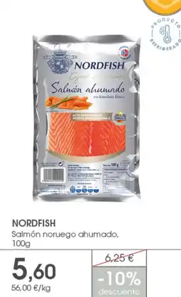 Supermercados Plaza NORDFISH Salmón noruego ahumado oferta