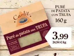 Supermercados Plaza CARLIT Puré de patata con trufa oferta
