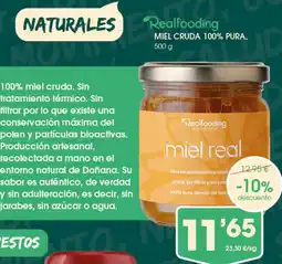 Supermercados Plaza REALFLOODING Miel cruda 100% pura oferta