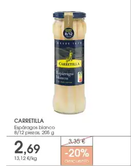 Supermercados Plaza CARRETILLA Espáragos blanco 8/12 piezas oferta