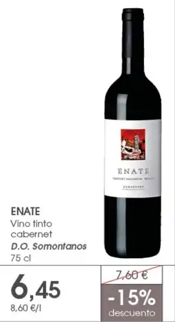 Supermercados Plaza ENATE Vino tinto cabernet D.O. Somontanos oferta