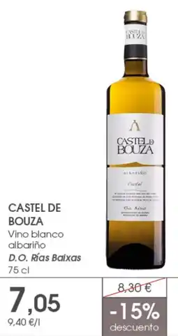 Supermercados Plaza CASTEL DE BOUZA Vino blanco albariño D.O. Rías Baixas oferta