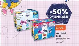 Supermercados Plaza ACTIMEL Kids Yogur líquido natural / fresa/ fresa y plátano oferta