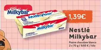 Supermercados Plaza NESTLE Milkybar Postre chocolate blanco oferta