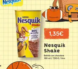Supermercados Plaza NESTLE Nesquik Shake Bebida con chocolate oferta