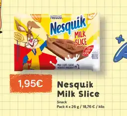 Supermercados Plaza NESTLE Nesquik Milk Slice oferta