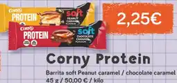 Supermercados Plaza CORNY Protein Barrita soft Peanut caramel / chocolate caramel oferta