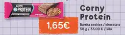 Supermercados Plaza CORNY Protein Barrita cookies/ chocolate oferta