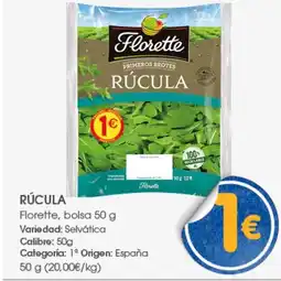 Supermercados Plaza FLORETTE Rúcula oferta