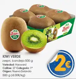 Supermercados Plaza ZESPRI Kiwi verde oferta