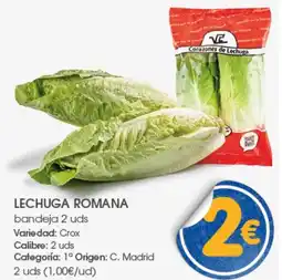Supermercados Plaza Lechuga romana oferta