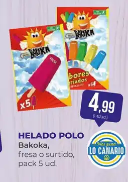 SPAR Gran Canaria BAKOKA Helado polo oferta