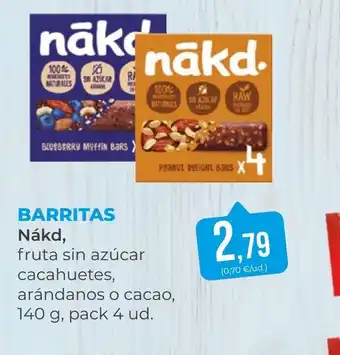 SPAR Gran Canaria NAKD Barritas oferta