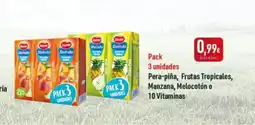 SPAR Gran Canaria Pera-piña, Frutas Tropicales, Manzana, Melocotón o 10 Vitaminas oferta