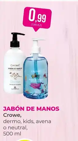 SPAR Gran Canaria CROWE Jabón de manos oferta