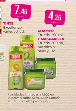 SPAR Gran Canaria FRUCTIS Champú oferta