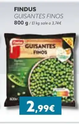 Masymas FINDUS Guisantes finos oferta