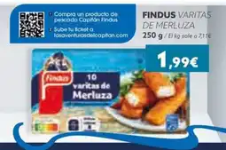 Masymas FINDUS Varitas de merluza oferta