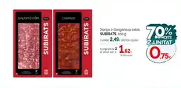 Condis SUBIRATS Xoriço o llonganissa extra oferta