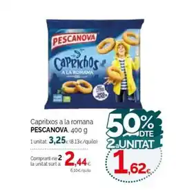 Condis PESCANOVA Capritxos a la romana oferta