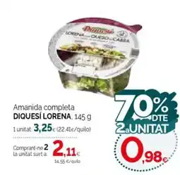 Condis DIQUESÍ LORENA Amanida completa oferta