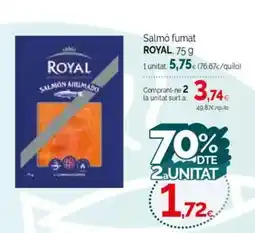 Condis ROYAL Salmó fumat oferta
