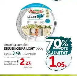 Condis DIQUESÍ CÉSAR LIGHT Amanida completa oferta