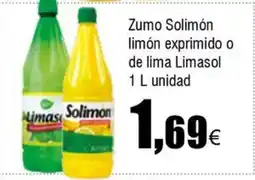 FROIZ SOLIMON Zumo limón exprimido o de lima Limasol oferta