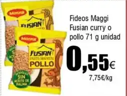 FROIZ MAGGI Fideos Fusian curry o pollo oferta
