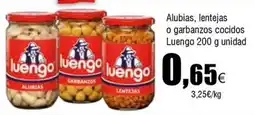 FROIZ LUENGO Alubias, lentejas o garbanzos cocidos oferta