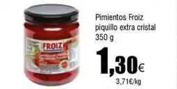 FROIZ FROIZ Pimientos piquillo extra cristal oferta