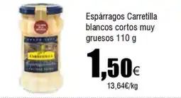 FROIZ CARRETILLA Espárragos blancos cortos muy gruesos oferta