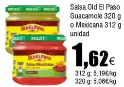 FROIZ OLD EL PASO Salsa Guacamole o Mexicana oferta