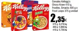 FROIZ KELLOGG'S Cereales Choco Krave Frosties, Smacks o Froot Loops oferta