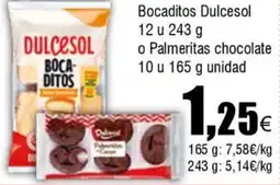 FROIZ DULCESOL Bocaditos o Palmeritas chocolate oferta