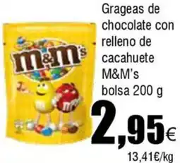 FROIZ M&M'S Grageas de chocolate con relleno de cacahuete oferta