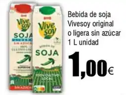 FROIZ VIVESOY Bebida de soja original o ligera sin azúcar oferta
