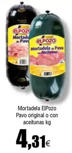 FROIZ ELPOZO Mortadela Pavo original o con aceitunas oferta