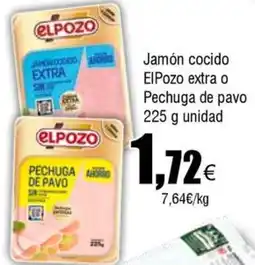 FROIZ ELPOZO Jamón cocido extra o Pechuga de pavo oferta