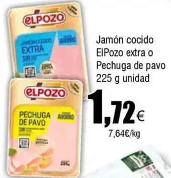FROIZ ELPOZO Jamón cocido extra o Pechuga de pavo oferta