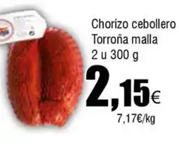 FROIZ Chorizo cebollero Torroña malla 2 u oferta