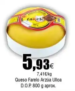 FROIZ FARELO Queso Arzúa Ulloa D.O.P. oferta