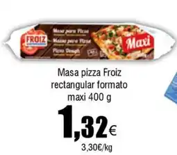 FROIZ FROIZ Masa pizza rectangular formato maxi oferta