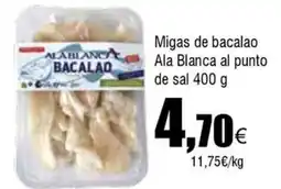 FROIZ Migas de bacalao Ala Blanca al punto de sal oferta