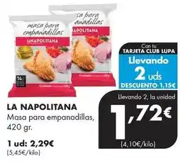 Supermercados Lupa La napolitana - masa para empanadillas oferta