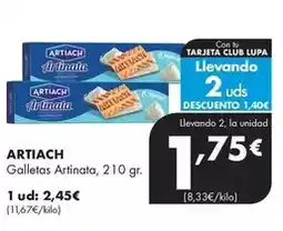 Supermercados Lupa Artiach - galletas artinata oferta