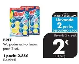 Supermercados Lupa Bref - wc poder activo limon oferta